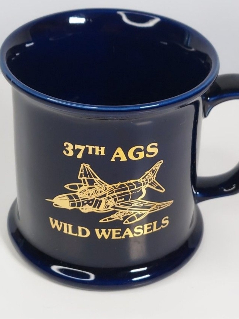 VINTAGE 37TH AGS WILD WEASELS COFFEE CUP
